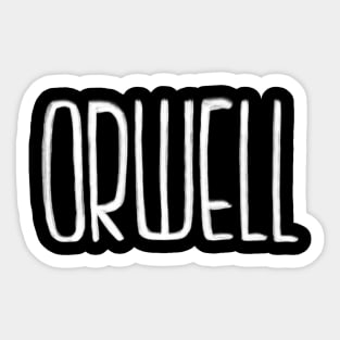 Writer Orwell Sticker